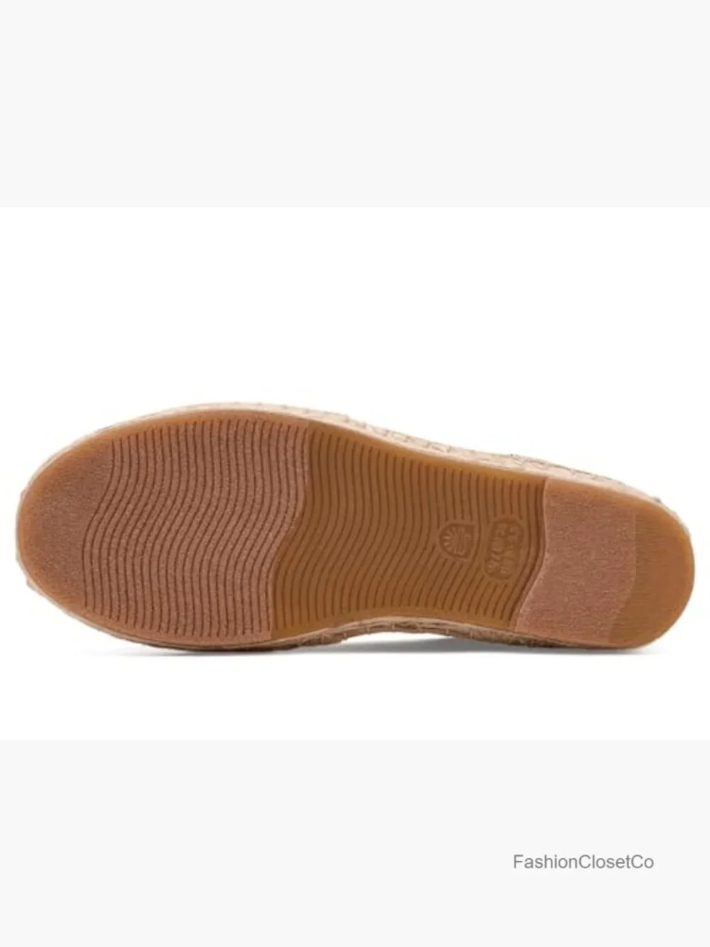Espadrille Slip-On Flats with Jute Sole Breathable Flexible Cushioned